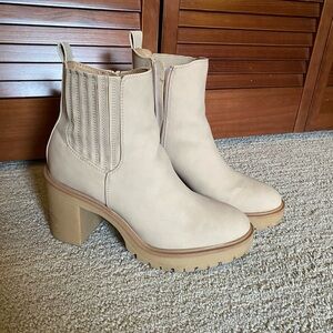 Dolce Vita block heel faux suede ankle boots